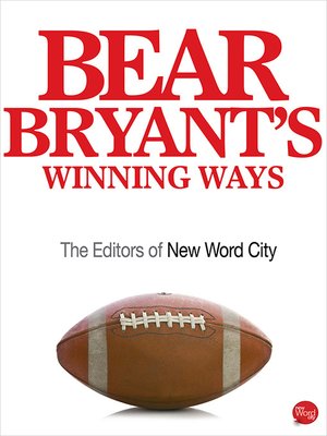cover image of Bear Bryant's Winning Ways
